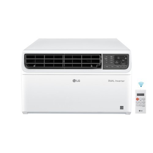 LG - 250 sq. ft. 6,000 BTU Dual Inverter Smart Window Air Conditioner - White
