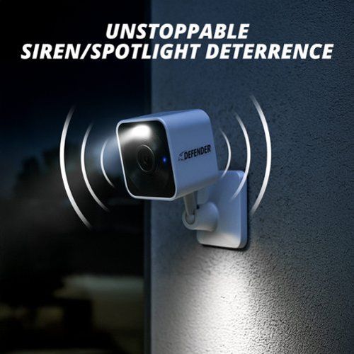 Defender GO 2K AI POWERED Plug-in Power Indoor/Outdoor Home Security, Baby & Pet Camera - 2 Pack - white WHERE TO BUY