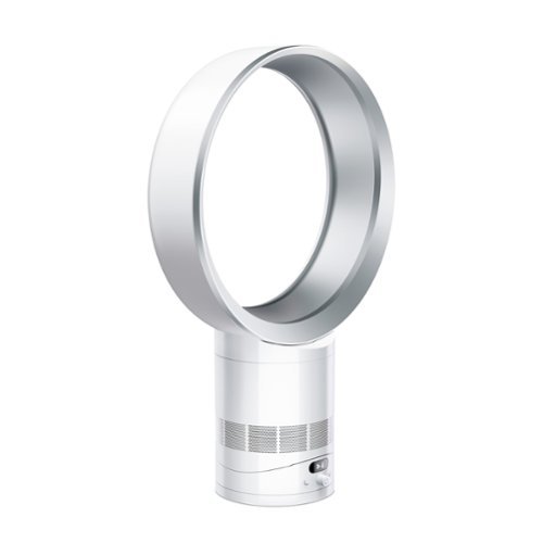 Dyson - Cool CF1 Adjustable Bladeless Desk Fan w/ Air Multiplier Technology - White/Silver