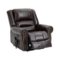 Boyel Living - Power Lift Recliner Chair with Heat, Massage, Dual Motor, Infinite Positions, Faux Leather, USB, 350 LBS Capacity - Brown-Front_Standard