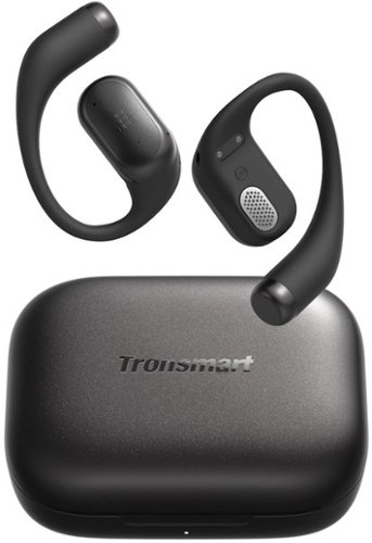 Tronsmart - OpenFly 2 Pro Open-Ear Headphones, True Wireless Bluetooth Earphones with AI ENC 4 Mics Clear Calls, 40H Playtime, IPX5 - Black-Front_Standard 