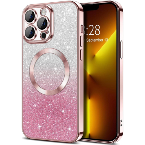 iPhone13＆11プロ Entronix Magnetic Phone Case for iPhone 13 Pro Clear Back Luxury