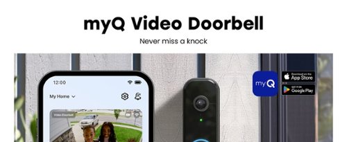 Chamberlain myQ Video Doorbell | 2K Camera, Battery/Wired, Color Night Vision, Live View with 2-Way Talk, Motion Detection & Alerts - Black BUY IN EUROPE