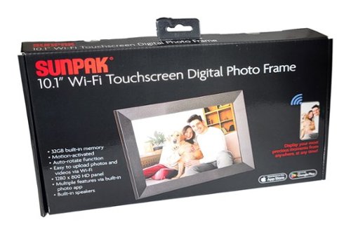 Sunpak 10.1” Wi-Fi Touchscreen Digital Frame - Black BUY IN DUBAI
