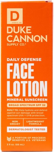 Duke Cannon Face Lotion - Energizing Daily Defense with SPF 32 HOW TO BUY