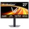 LG - UltraGear 27" OLED Dual Mode (QHD 540Hz, HD 720Hz) 0.02ms G-SYNC Compatible, AMD FreeSync Premium Pro Gaming Monitor - Black-Front_Standard