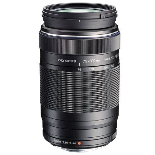 OM System M.Zuiko Digital ED 75-300mm F4.8-6.7 II Lens for OM-D or Olympus PEN Cameras - Black WORLDWIDE DELIVERY