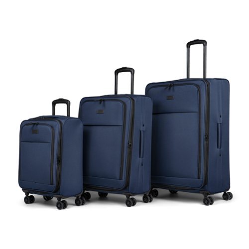 Bugatti - Reborn Luggage Set (3-Piece) - Navy-Front_Standard 