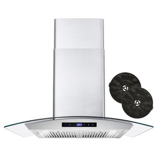 COSMO - 30 inches - Convertible - Wall Range Hood - Stainless Steel-Front_Standard 