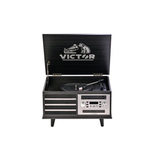 CATALOGUE SINGLES VICTOR→MERCURY 87-99 Victor Audio Victor Monroe 8 in 1 Music Center Graphite - Best Buy
