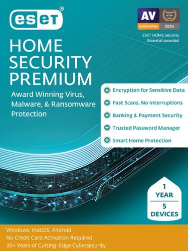 ESET - Home Security Premium (5 Device) - Windows, Mac OS, Android [Digital]