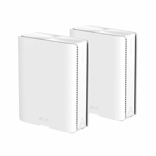 ASUS - ZenWiFi BQ16 Pro Quad-Band Wireless-BE Mesh Router (2-pack) - White-Front_Standard
