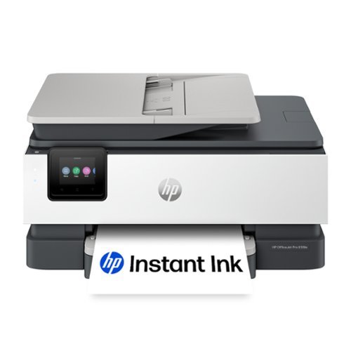  HP - OfficeJet Pro 8139e Wireless AI-Enabled AiO Inkjet Printer w/ 12 Months of Instant Ink (+1 Bonus Month of Ink w/ Code) - White
