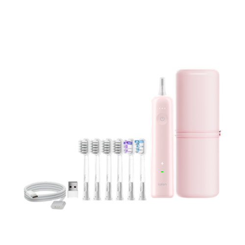Laifen - Wave Toothbrush - ABS Plastic + Case - Pink