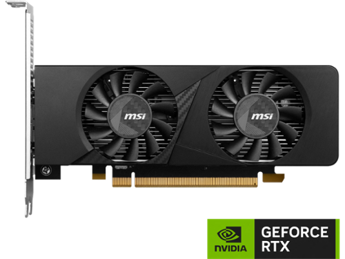 MSI LP GeForce RTX 3050 6GB GDDR6 PCI Express 4.0 x8 ATX Graphics