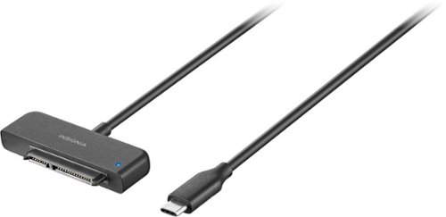 Insignia™ - 1.97' USB-C to SATA Adapter - Black