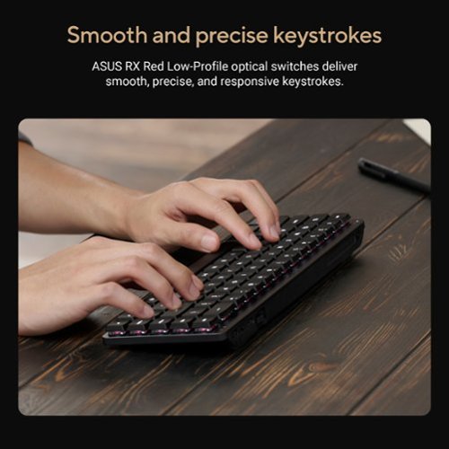 ASUS ProArt KD300 65% Wireless Mechanical RGB Keyboard with RX Red Low-Profile Switches - Black WORLDWIDE DELIVERY