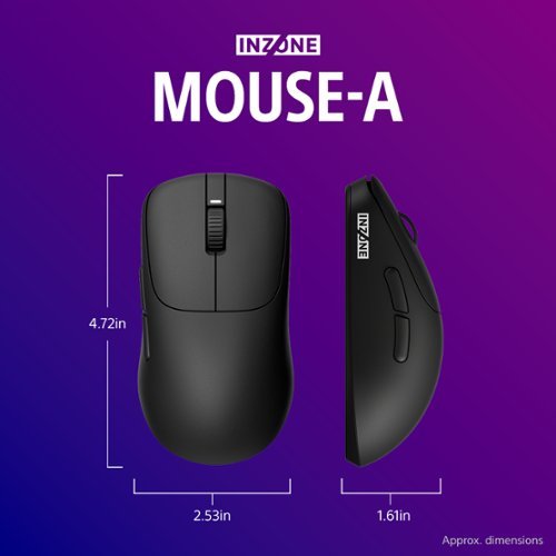 Sony INZONE Mouse-A Ultra-Lightweight Optical Switch Wireless 8K Gaming Mouse - Wireless - Black GLOBAL SHIPPING