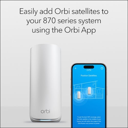 NETGEAR Orbi 870 Series BE21000 Tri-Band Mesh Wi-Fi 7 Satellite - White BUY ONLINE