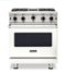 Viking - 30 in. Wide 4 burner 5-Series Gas Open Burner Range - Pure White-Front_Standard