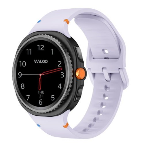 Waloo - Silicone Sport Band For Samsung Galaxy Watch 8/Watch 8 Classic - Lilac-Front_Standard 