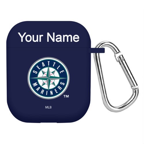Artinian - Seattle Mariners Personalized Silicone AirPods Case Cover - No Size - Multicolor-Front_Standard 
