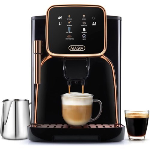 Zulay Kitchen - Magia Clasica - Fully Automatic Espresso Machine with Grinder - Black Copper-Front_Standard 