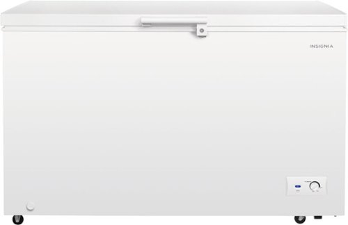 Insignia™ - 13.1 Cu. Ft. Manual Defrost Garage-Ready Chest Freezer - White