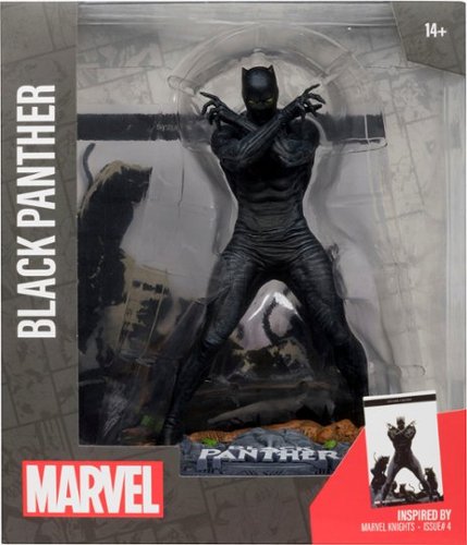 McFarlane Toys Marvel Black Panther 1:10th Scale Collectible with Scene (Marvel Knights #4) 6.9 Figure SHOP ONLINE