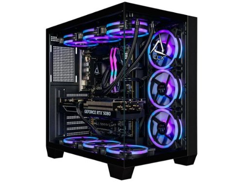 CLX - Gaming Desktop - Intel Ultra 9 285K, 32GB DDR5, RTX 5080 16GB, 2TB SSD, WiFi, Win 11 - Black-Front_Standard 