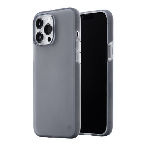 BodyGuardz - Solitude Case for Apple iPhone 13 Pro Max with Pureguard - Smoke-Front_Standard 