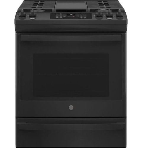 GE - 5.6 Cu. Ft. Slide-In Gas Convection Range with Self-Steam Cleaning, Built-In Wi-Fi, and No-Preheat Air Fry-Front_Standard 