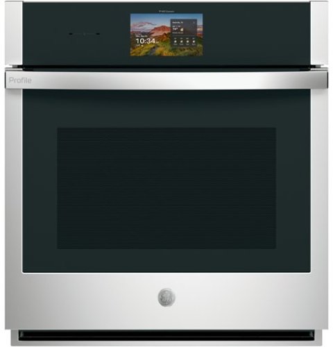 GE Profile - 30" Smart Built-In Single Electric Convection Wall Oven with No Preheat Air Fry and Precision Cooking - Stainless Steel
