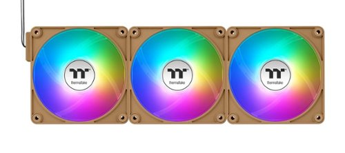 Thermaltake - CT120 EX ARGB Sync 120mm Computer Case Cooling Fan (3-Pack) - Gravel Sand