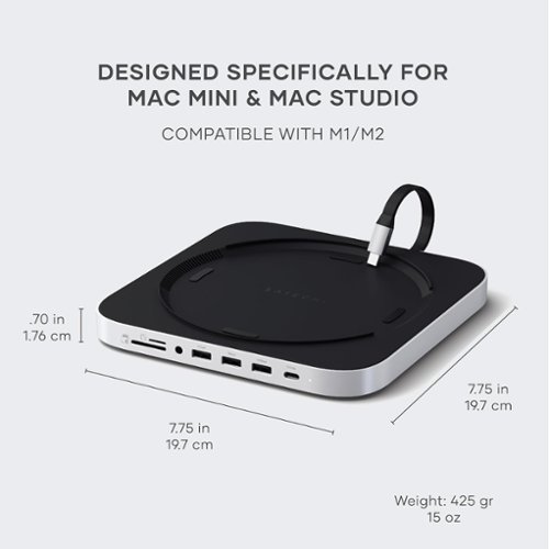 Satechi Stand & Hub For Mac Mini / Studio With NVMe SSD Enclosure - Silver WHERE TO BUY