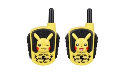 eKids - Pokemon Pikachu Walkie Talkies for Kids, Two Way Radios for Indoor or Outdoor Games - Yellow-Front_Standard 