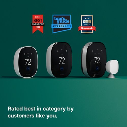 ecobee Smart Thermostat Premium - WiFi, Siri & Alexa Built-In, Smart Sensor, Air Quality Monitor - Black BUY IN DUBAI