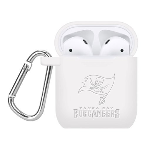 Artinian - Tampa Bay Buccaneers Debossed Silicone AirPods Case Cover - Multicolor-Front_Standard 