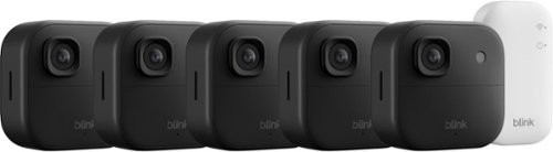 Blink - Outdoor 2K+ 2K video resolution, Color night vision, Two-way audio with noise cancellation, Smart detection - 5CAM - Black
