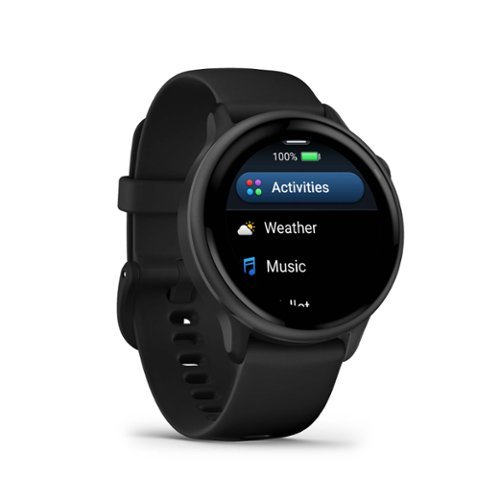 Garmin vívoactive 6 GPS Smartwatch 42 mm Fiber-reinforced polymer - Slate with Black Band WHERE TO BUY