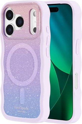 kate spade new york Wavy Case with MagSafe for Apple iPhone 17 Pro - Opal Glitter GLOBAL SHIPPING