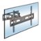 Mount-It! - Full Motion TV Wall Mount Bracket for 37–80" TVs, Dual-Arm, 14" Extension, 88 lb Capacity, Tilt & Swivel - Black-Front_Standard