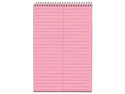 TOPS - Prism Steno Pads, 6" x 9", Gregg, 80 Sheets/Pad, 4 Pads/Pack (TOP 80254) - Pink