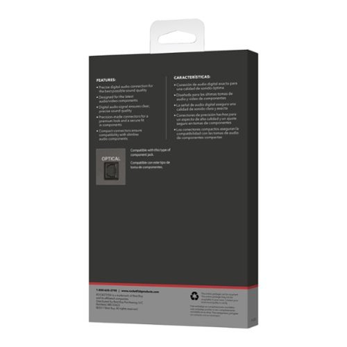 Rocketfish™ 12' Toslink Optical Audio Cable - Black WHERE TO BUY