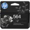 HP - 564 Standard Capacity Ink Cartridge - Black-Front_Standard