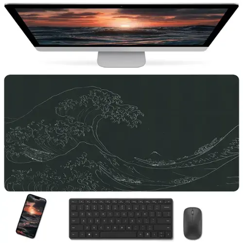 Black-wave 31.5" x 15.7"