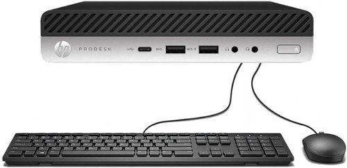 HP - Refurbished Excellent - ProDesk 600G4 Mini Intel i5-8500T 16GB 256GB SSD Windows 11 Pro - Black-Front_Standard 