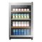 Insignia™ - 130-Can Beverage Cooler - Silver-Front_Standard