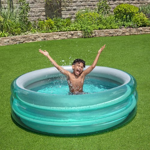 Bestway H2OGO! Big Metallic 3-Ring Inflatable Play Pool (5’7” Diameter) HOW TO BUY