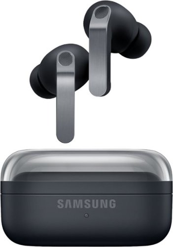 Samsung - Galaxy Buds4 Pro Wireless Earbud Headphones - Black-Front_Standard 